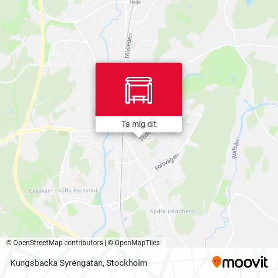 Kungsbacka Syréngatan karta