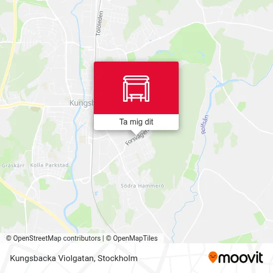 Kungsbacka Violgatan karta