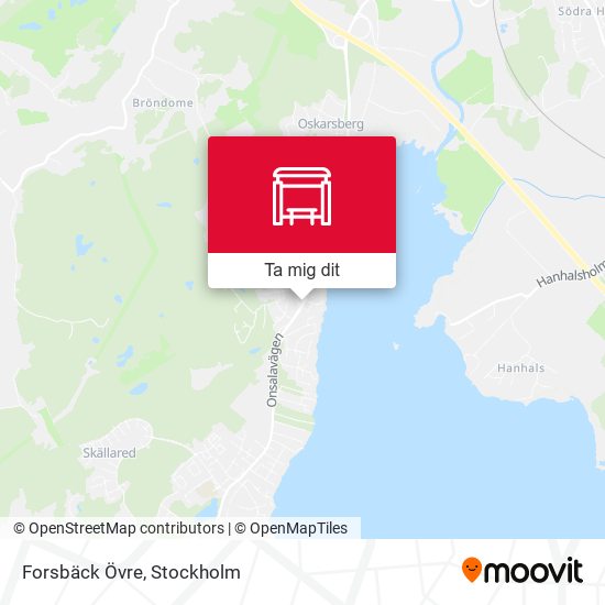 Forsbäck Övre karta