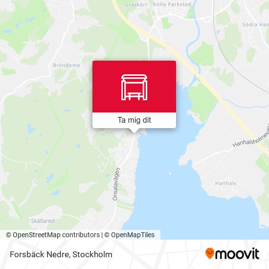 Forsbäck Nedre karta