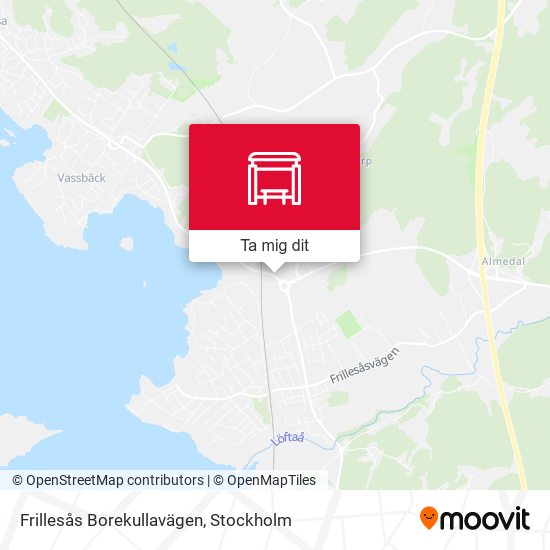 Frillesås Borekullavägen karta