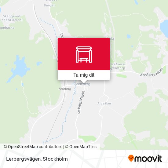 Lerbergsvägen karta