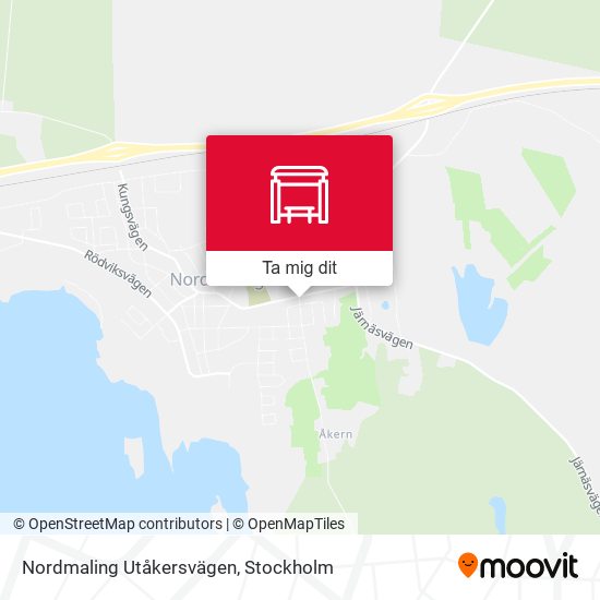 Nordmaling Utåkersvägen karta