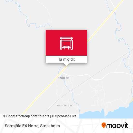Sörmjöle E4 Norra karta