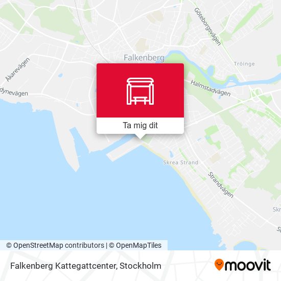 Falkenberg Kattegattcenter karta