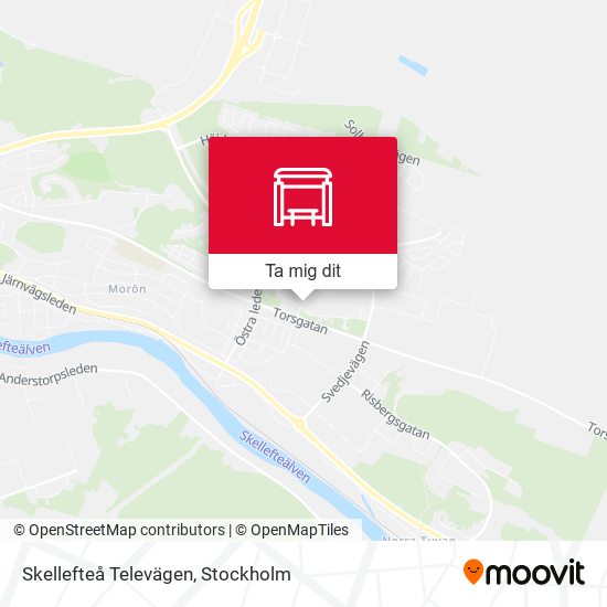 Skellefteå Televägen karta