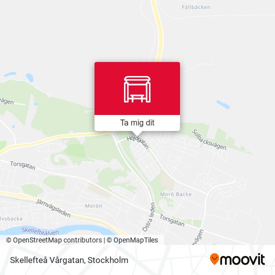 Skellefteå Vårgatan karta