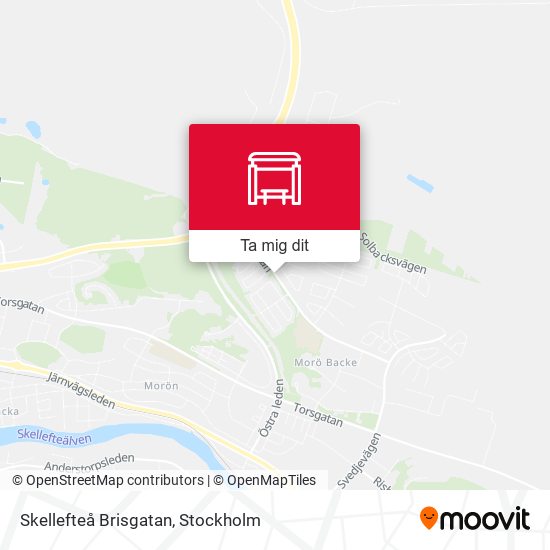 Skellefteå Brisgatan karta