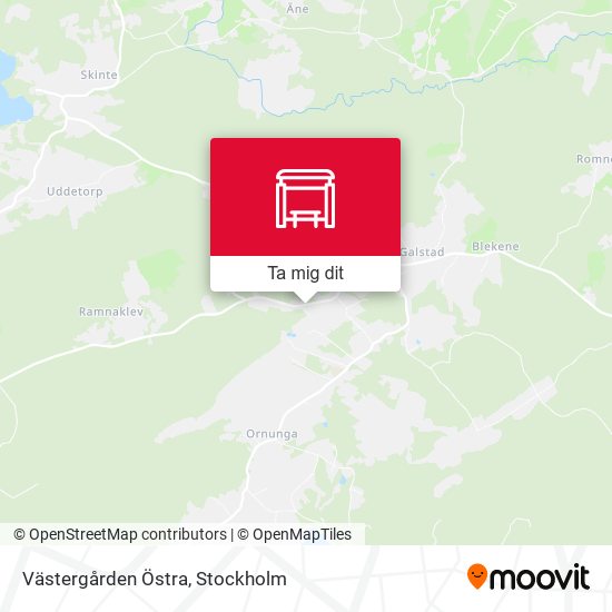 Västergården Östra karta