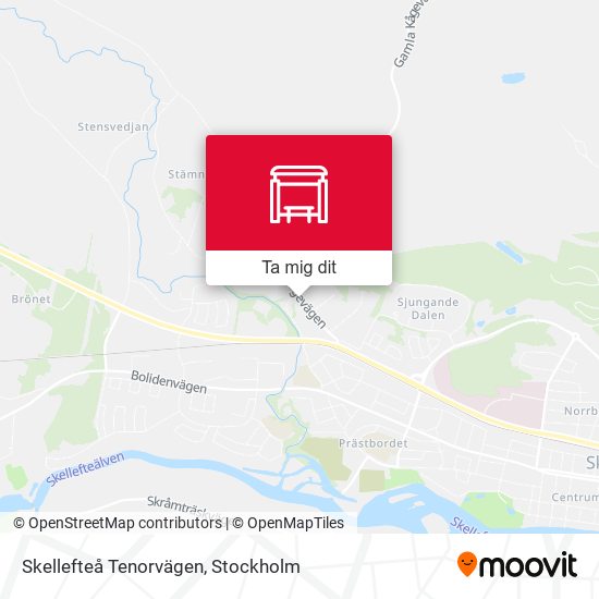 Skellefteå Tenorvägen karta