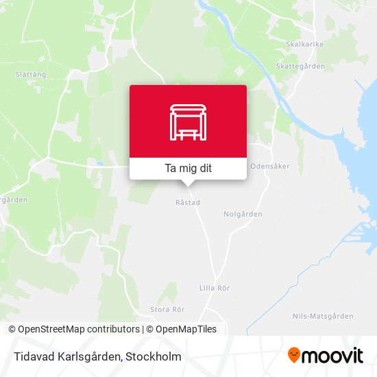 Tidavad Karlsgården karta