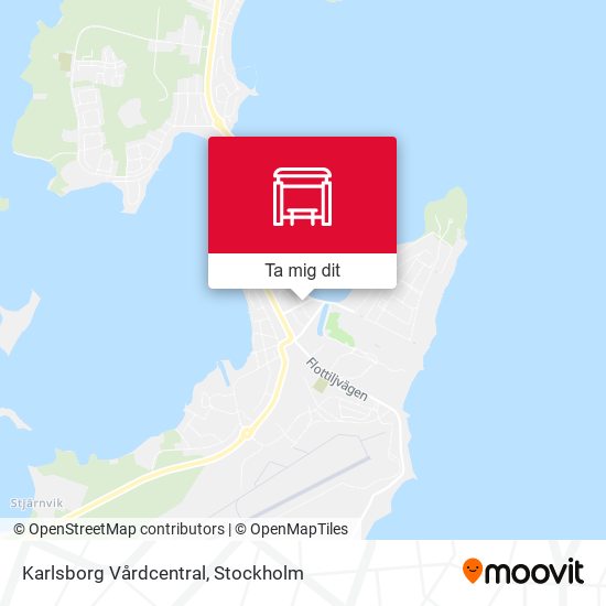 Karlsborg Vårdcentral karta