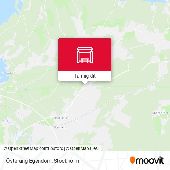 Österäng Egendom karta