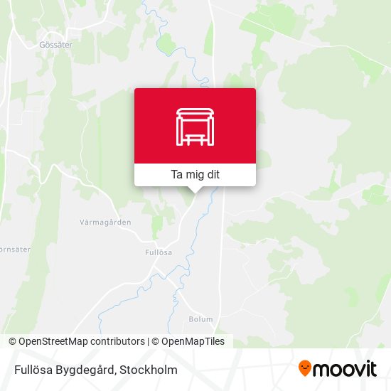 Fullösa Bygdegård karta