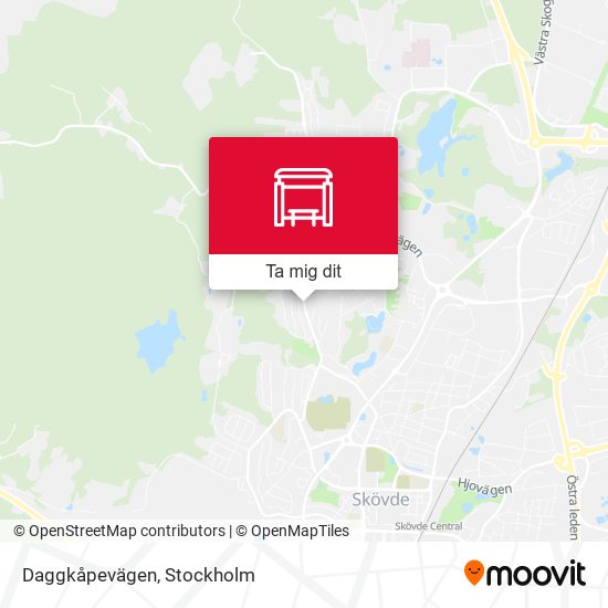 Daggkåpevägen karta