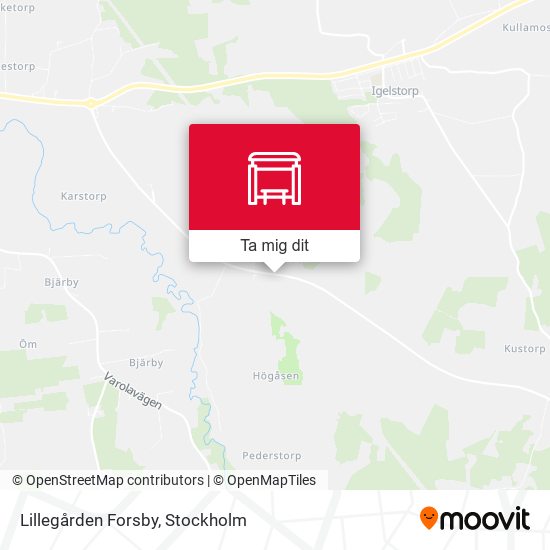 Lillegården Forsby karta