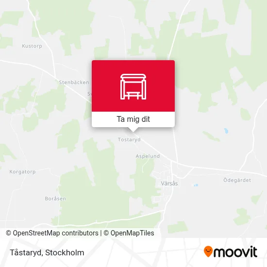 Tåstaryd karta