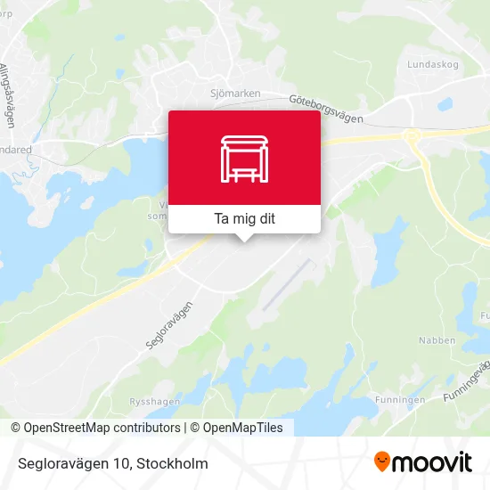 Segloravägen 10 karta