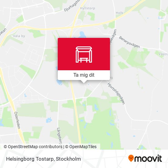Helsingborg Tostarp karta
