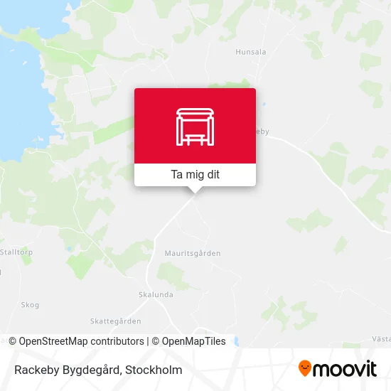 Rackeby Bygdegård karta