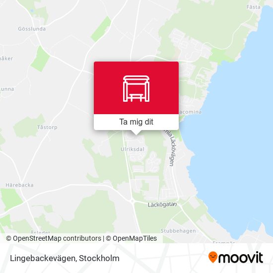 Lingebackevägen karta