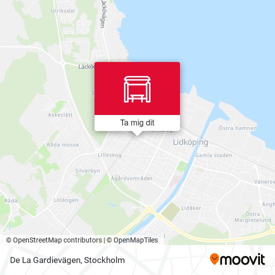 De La Gardievägen karta