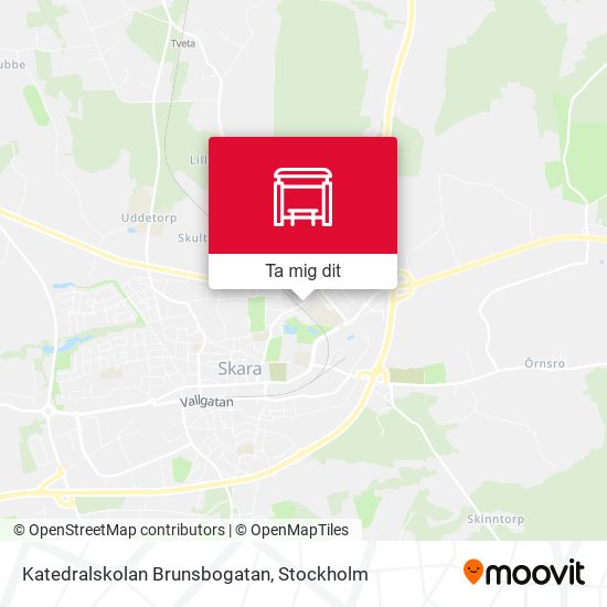 Katedralskolan Brunsbogatan karta