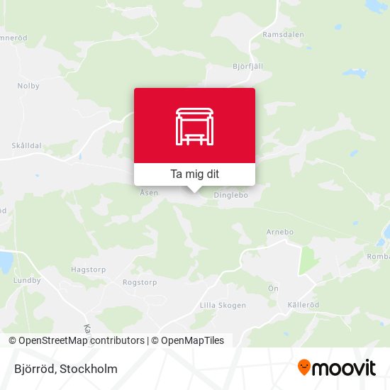 Björröd karta
