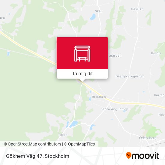 Gökhem Väg 47 karta