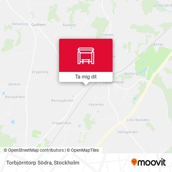Torbjörntorp Södra karta