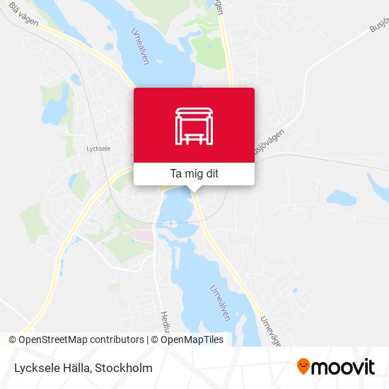 Lycksele Hälla karta