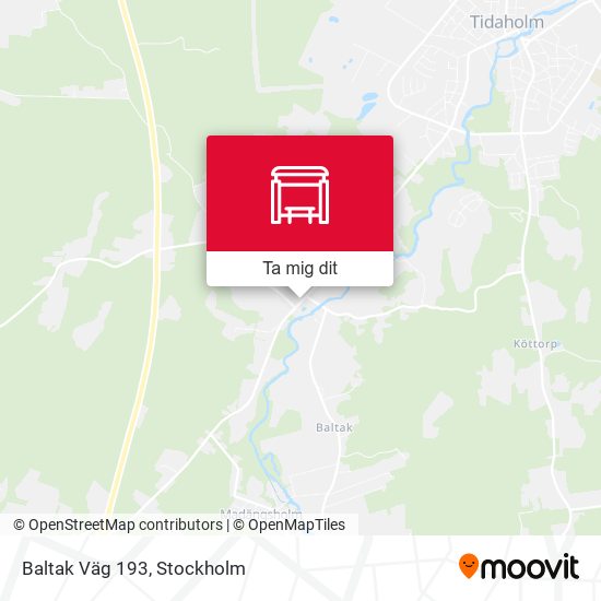 Baltak Väg 193 karta