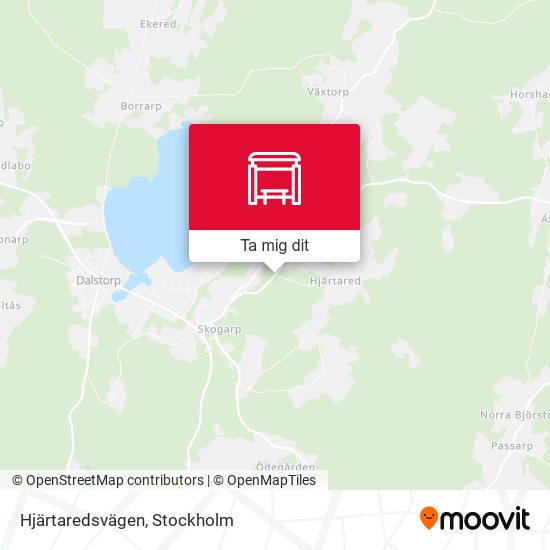 Hjärtaredsvägen karta