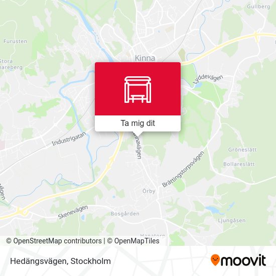 Hedängsvägen karta