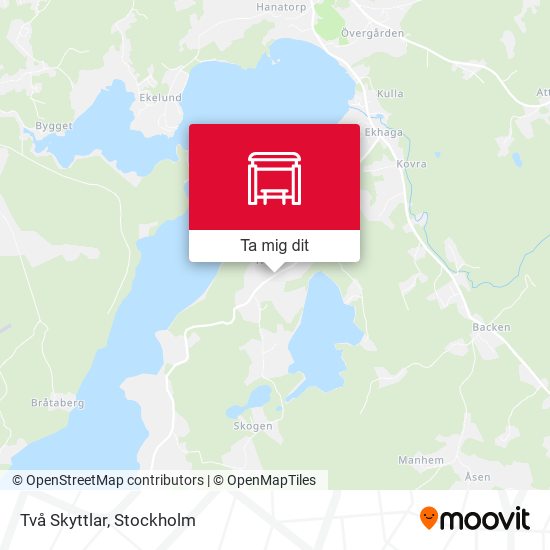 Två Skyttlar karta