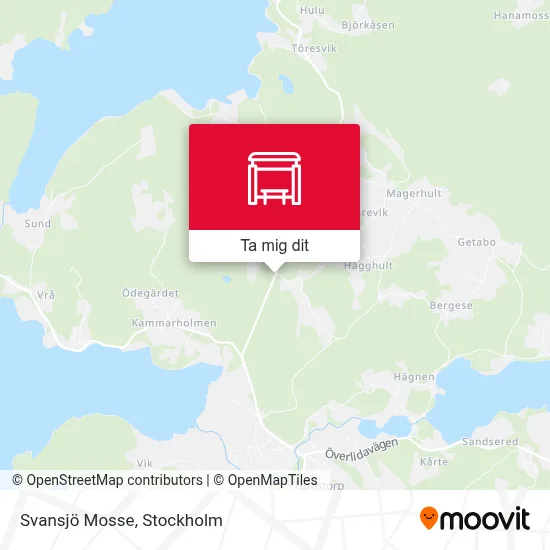 Svansjö Mosse karta