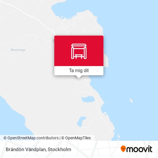 Brändön Vändplan karta