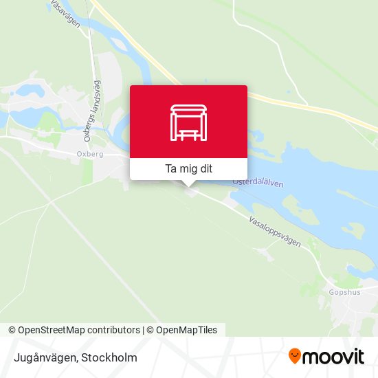Jugånvägen karta