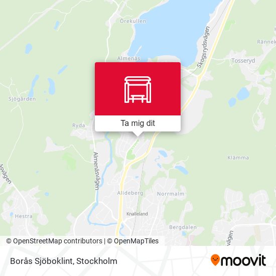 Borås Sjöboklint karta