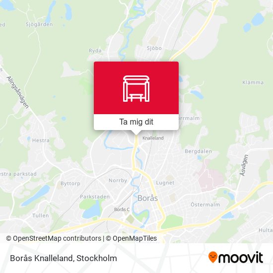 Borås Knalleland karta