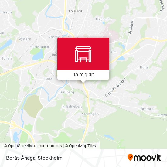 Borås Åhaga karta