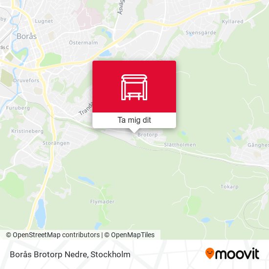 Borås Brotorp Nedre karta