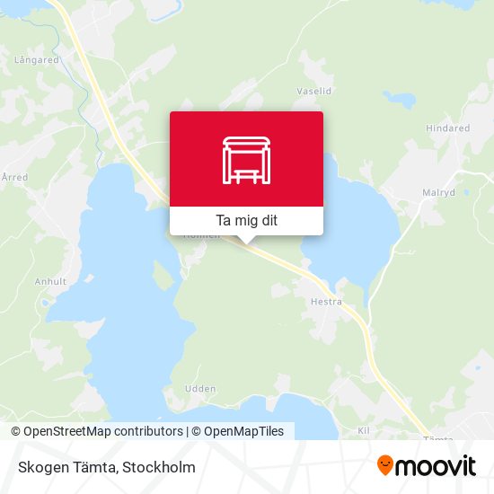 Skogen Tämta karta