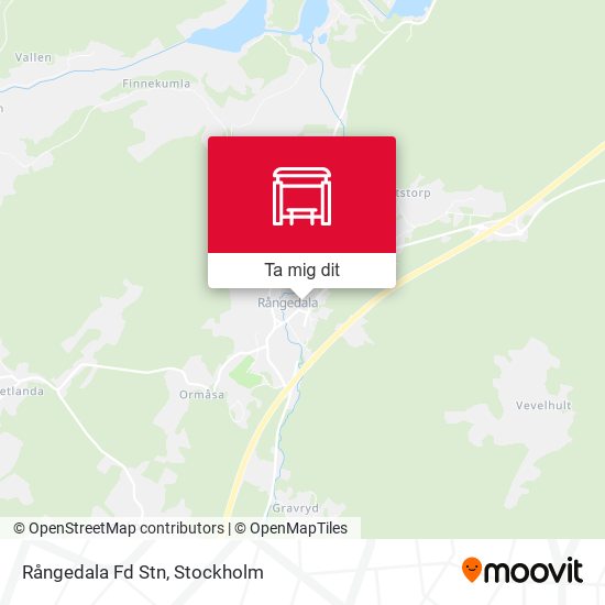 Rångedala Fd Stn karta