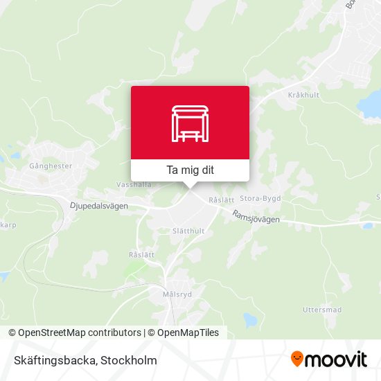 Skäftingsbacka karta