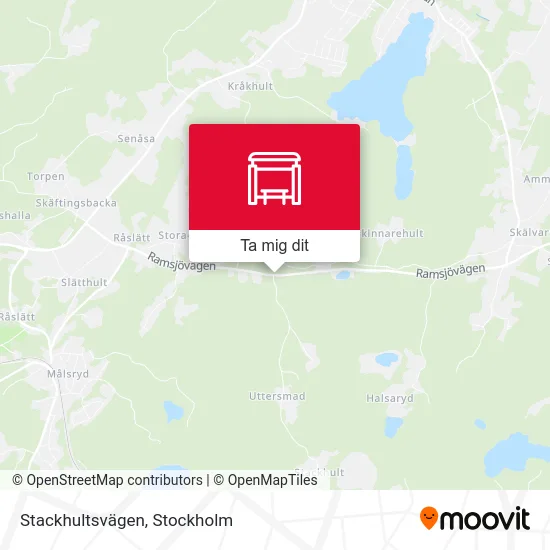 Stackhultsvägen karta