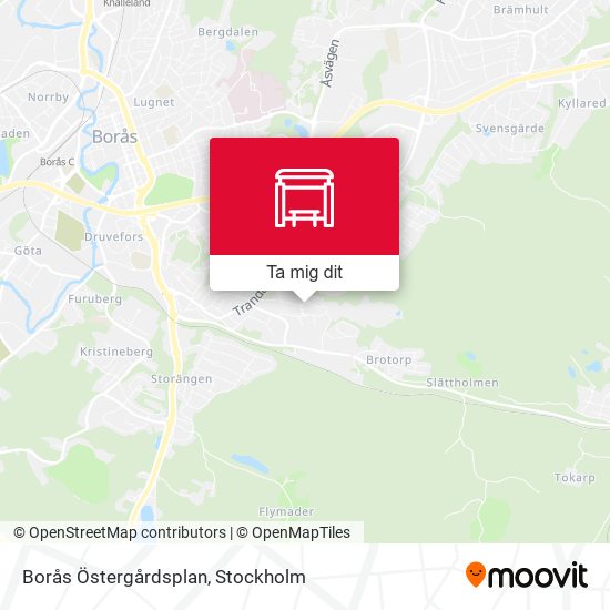 Borås Östergårdsplan karta
