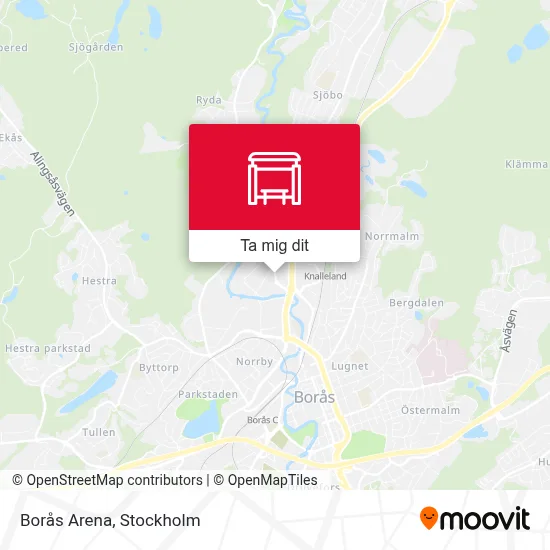 Borås Arena karta