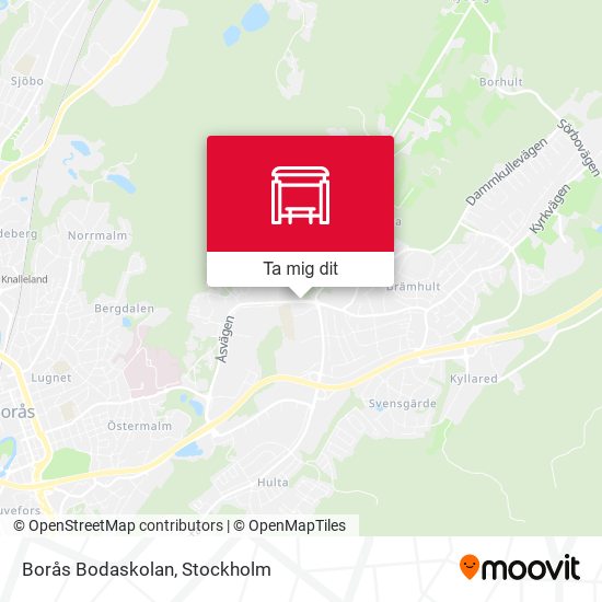 Borås Bodaskolan karta