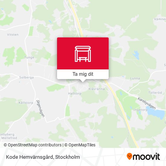 Kode Hemvärnsgård karta